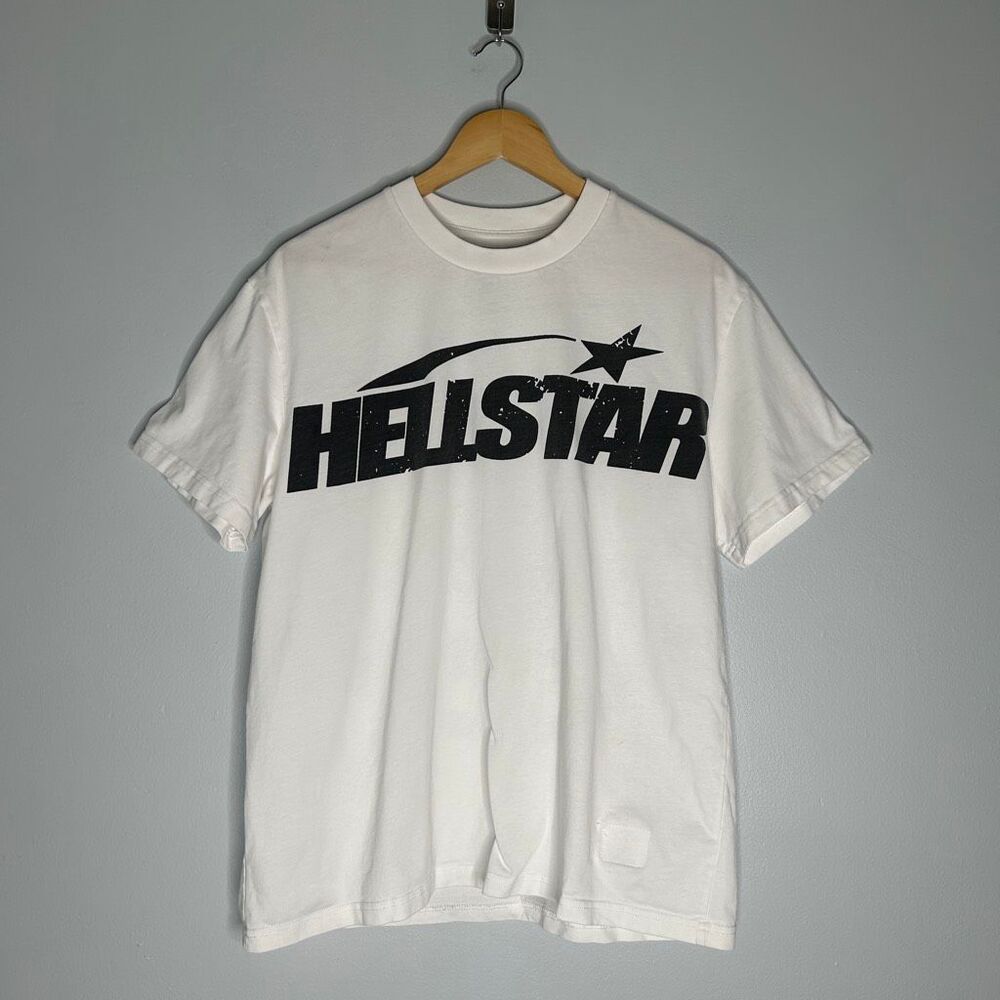 HELLSTAR Flame Face & Arch Logo Graphic Tee Medium